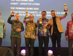 PJ Bupati Konawe Harmin Ramba Dapat Penghargaan Sebagai Top Pembina BUMD 2024