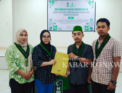 Hesti Wayana Bastian Terpilih Sebagai Ketua Umum BADKO HMI Sultra pada Musyawarah Daerah Ke-VII