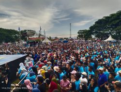 Puluhan Ribu Masa Padati Kampanye Akbar YA – SYAM di Lapangan Lasandara Wawotobi