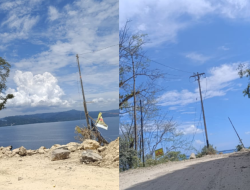 Ledakan Blasting PT Mineral Bumi Puluti Merusak Tiang Listrik, Masyarakat Desa Terancam Gelap Gulita